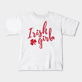 irish girl  st patrick's day  t shirt Kids T-Shirt